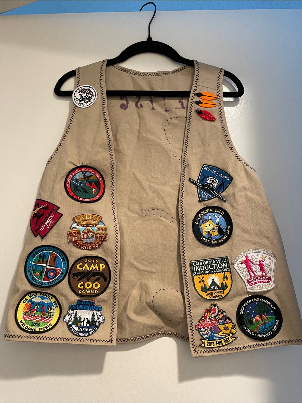 Beige Patchwork Camp Vest - Girls Club Style